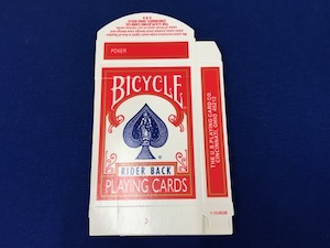 絶版 新品未使用]復刻版バイスクル ビンテージバック赤青各1個