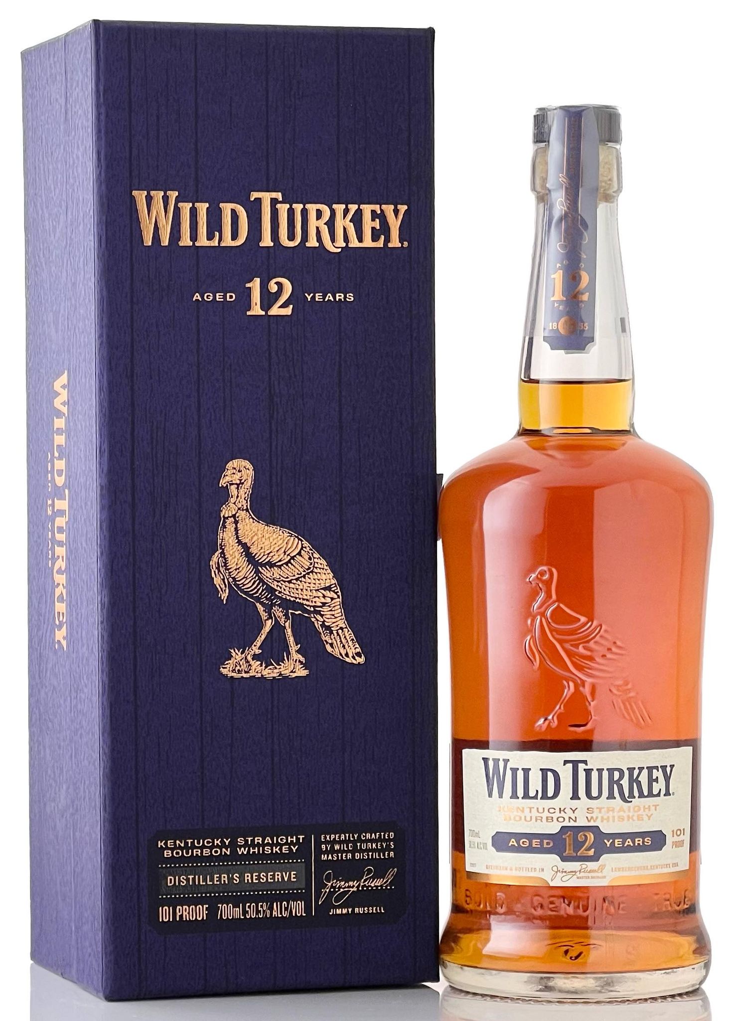 ワイルドターキー12年 ゴールドラベル 箱付き バーボンウイスキー