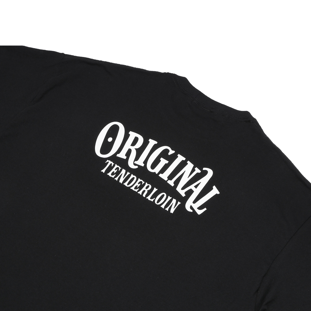 TENDERLOIN ZIGZAG T-SHIRTS 6.0oz PREMIUM COTTON 100% BLACK | T