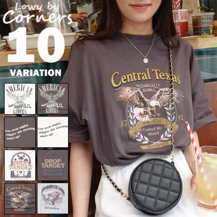 イーグルプリントTシャツ | TOPS,Tシャツ/カットソー | LOWY BY CORNERS