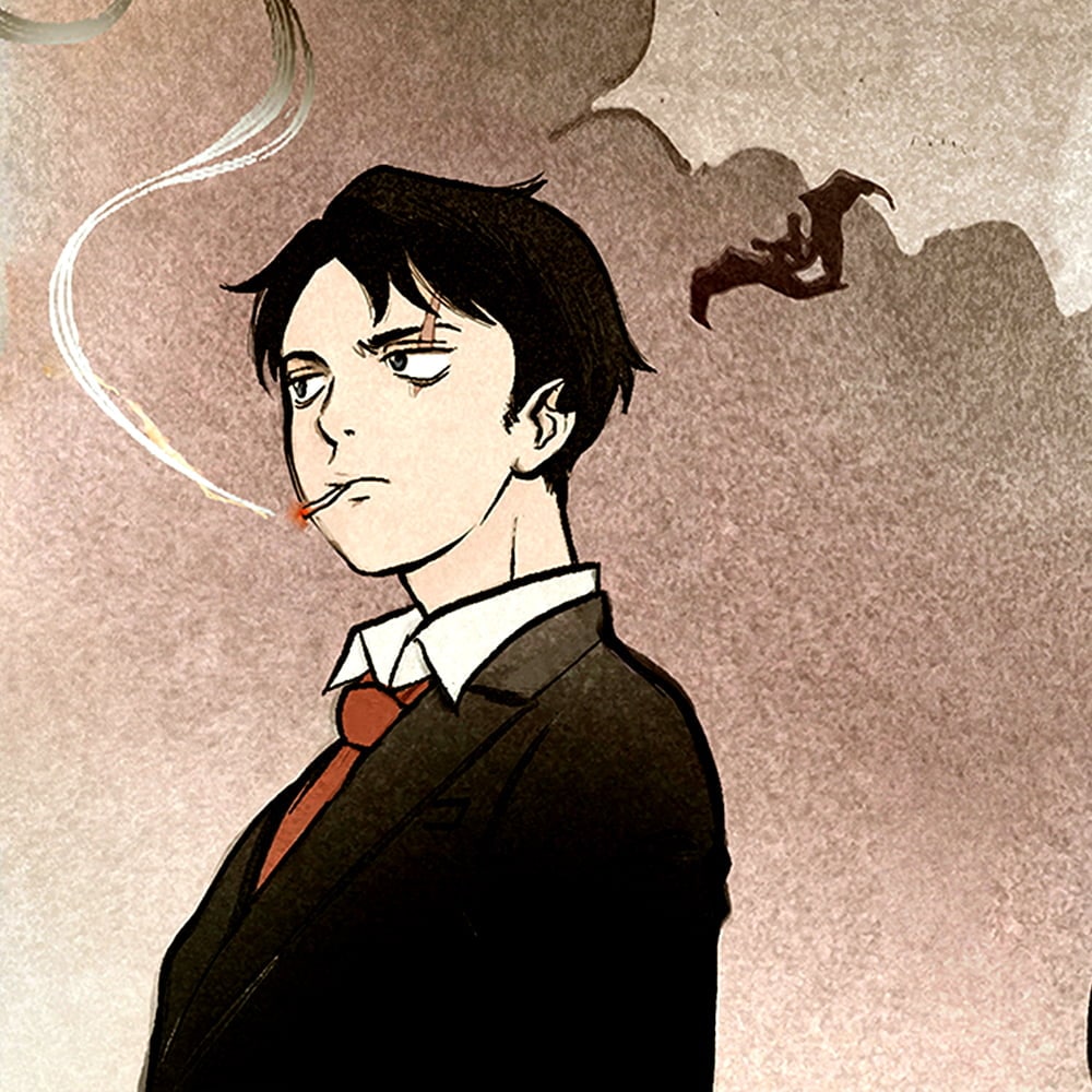 ゲゲゲ浮世絵「暁の友」｜映画『鬼太郎誕生 ゲゲゲの謎』コラボ