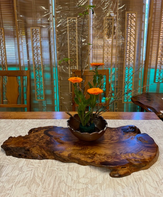 花台 華台 天然木 敷板 香炉台 盆栽台 飾台 一枚板 木製