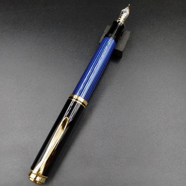Pelikan ペリカン スーベレーン M400 ブルーストイライプ ロジウム装飾