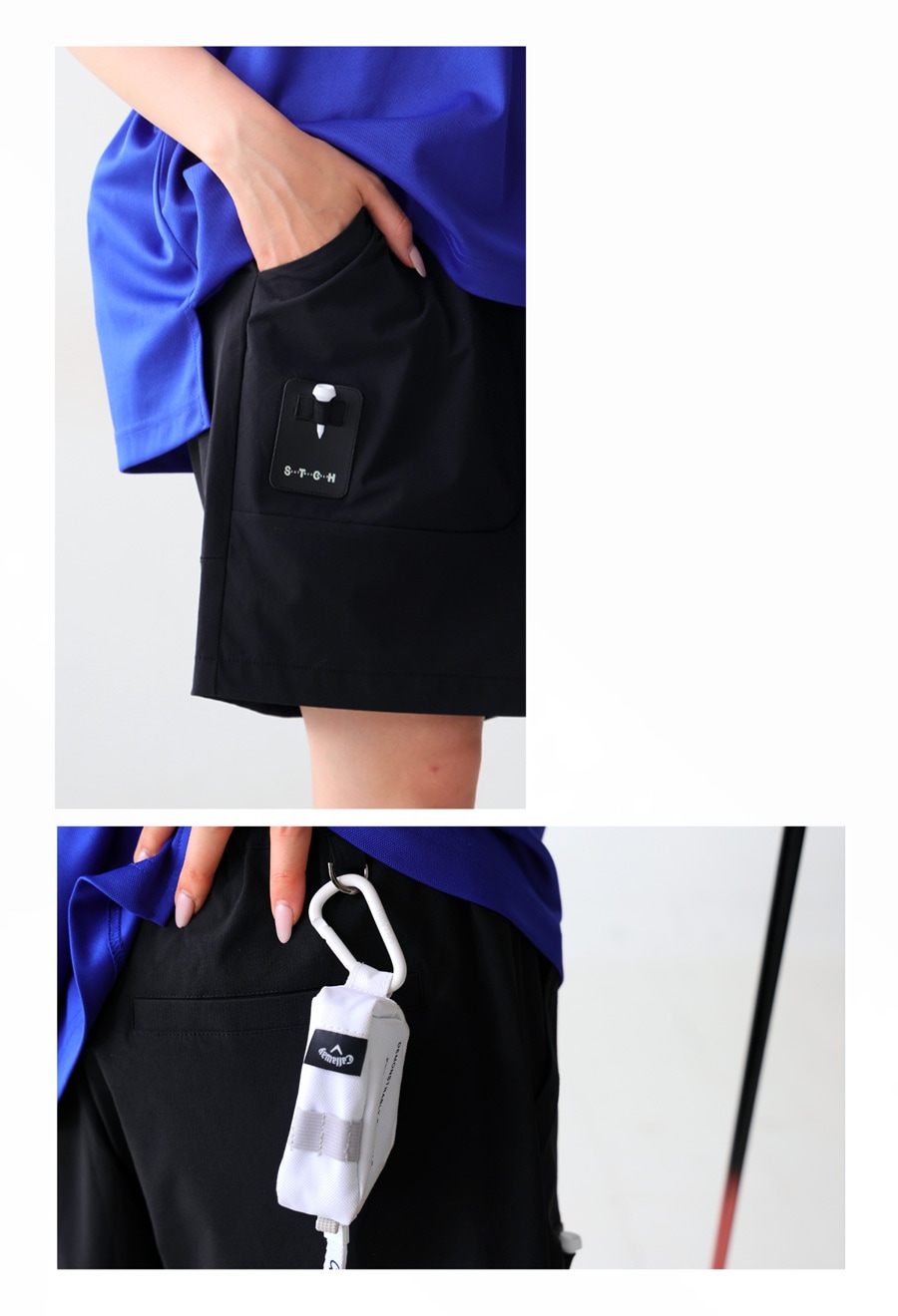 ANTIQUA GOLF×STCH ハーフパンツ レディース 送料無料・(500)メール便