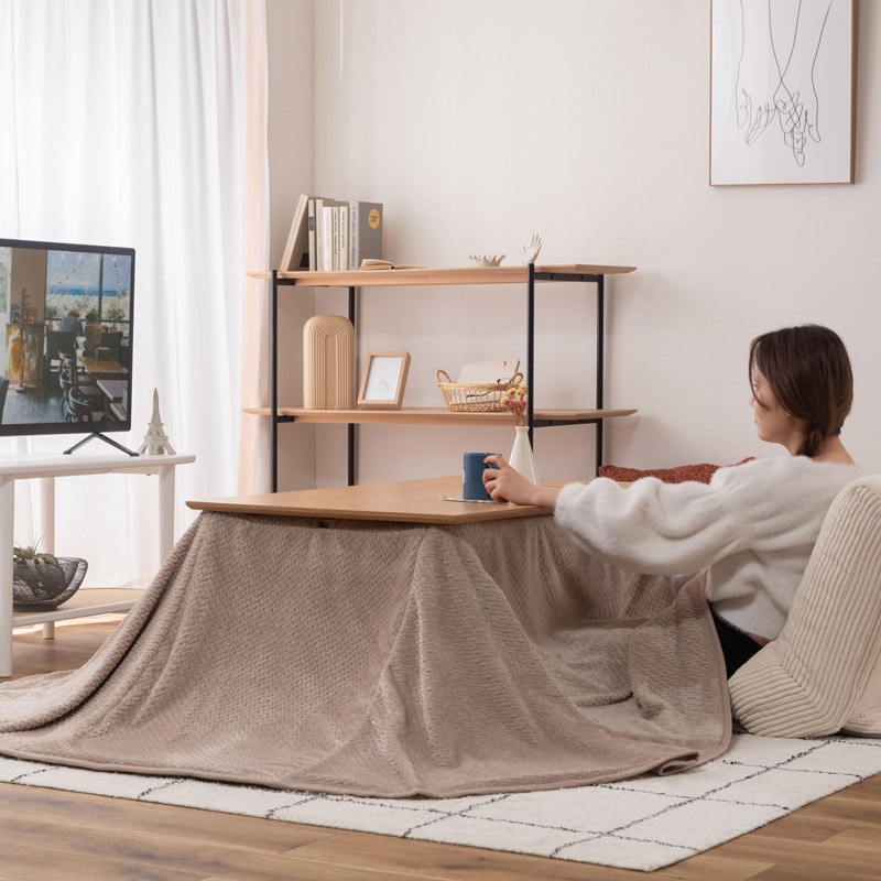 こたつテーブル 2WAY 高さ調整 長方形｜ベッド・マットレス