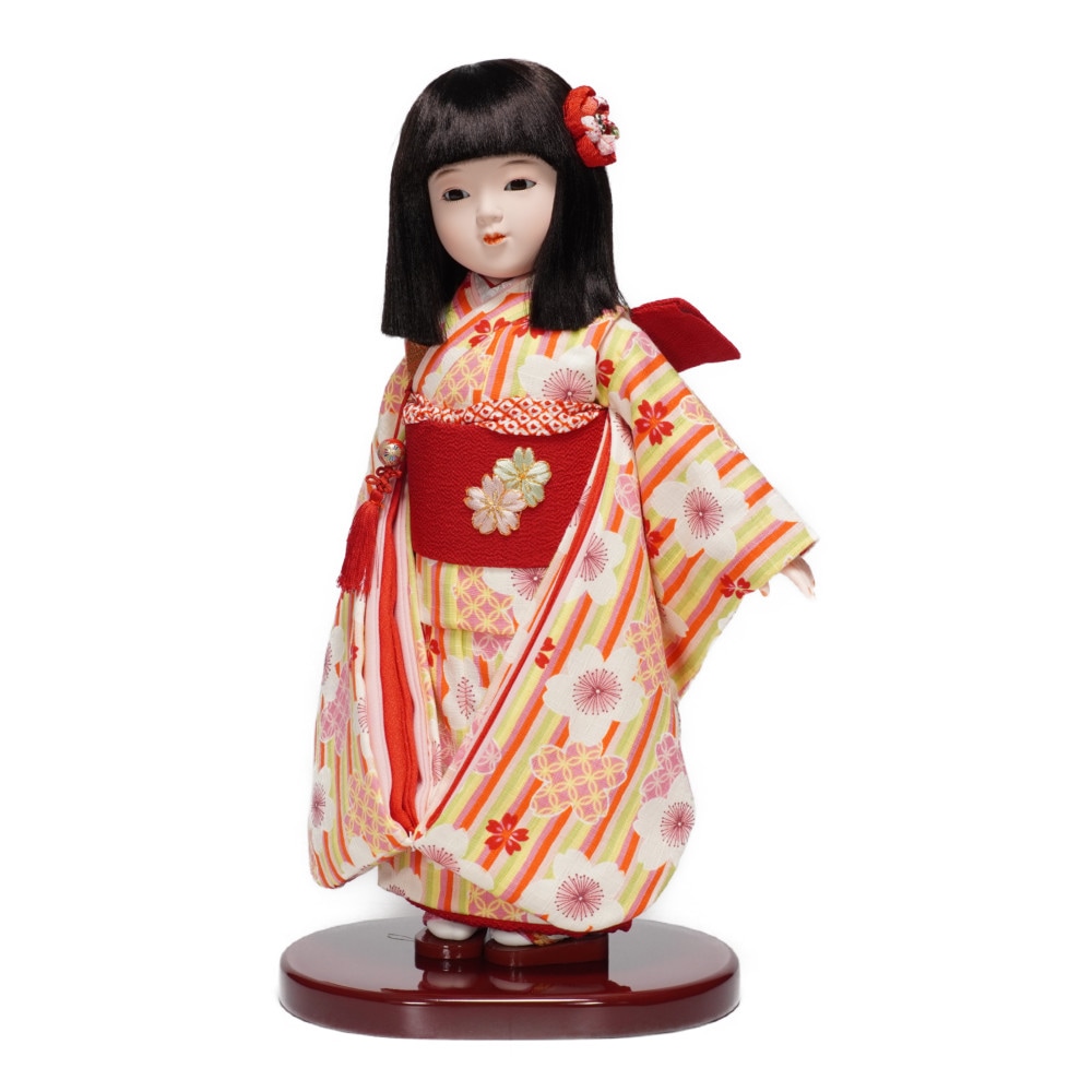市松人形 吉徳大光 ガラスケース付 寿翁作 雛人形 ガラスケース入り｜