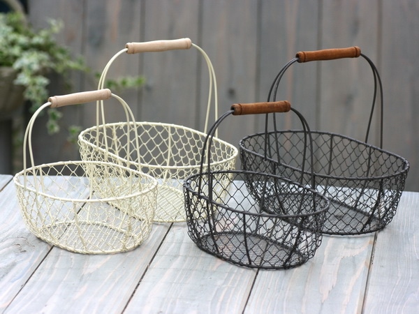 フランス アンティーク ワイヤーバスケット フレンチ アンティーク