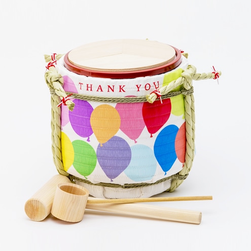 ミニ鏡開きセット◇ミニ鏡開きセット ～寄せ書き～ THANK YOU(白