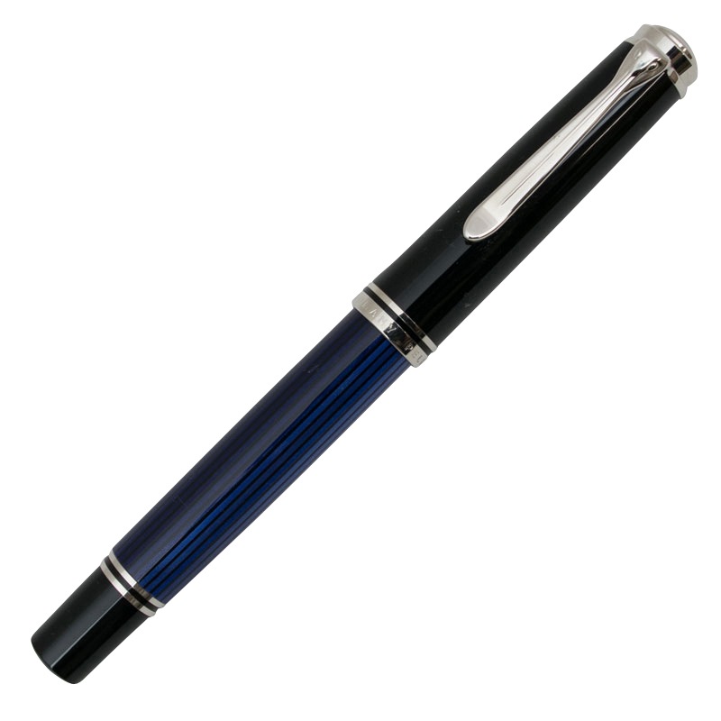 ペリカン R805 ローラーボール シルバートリム ブルー縞 | ドイツ