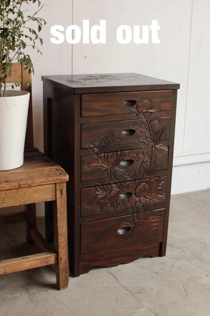 軽井沢彫小チェスト | 小物/その他,その他 - 古家具古道具 そうすけ