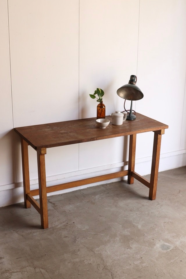 古家具 楢のローテーブル 文机 /幅786 高333 奥行508 送料込 古家具 楢