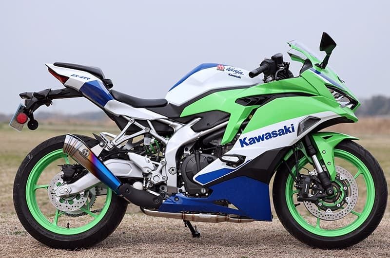 ポポ 23~Ninja ZX-4R SE/RR (8BL-ZX400P) POWERBOX メガホン チタンブルー