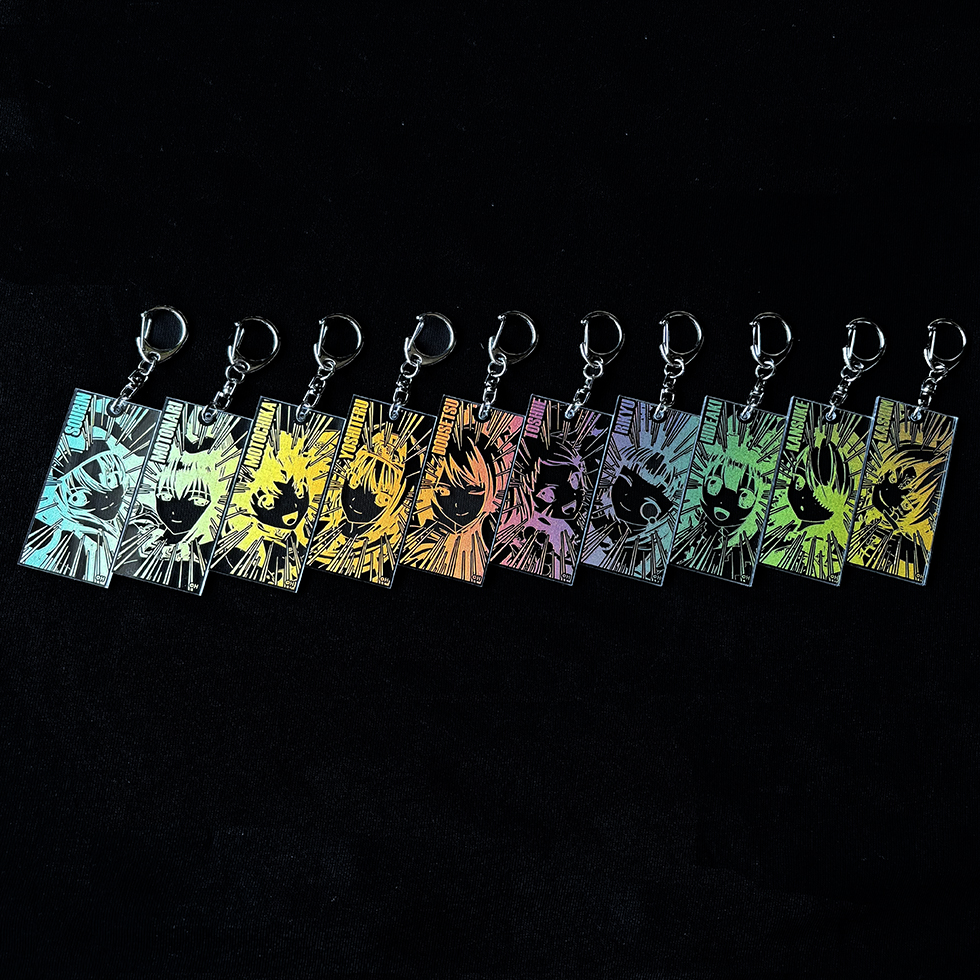 戦国乙女 イルミ風箔押しキーホルダー【コンプリートセット