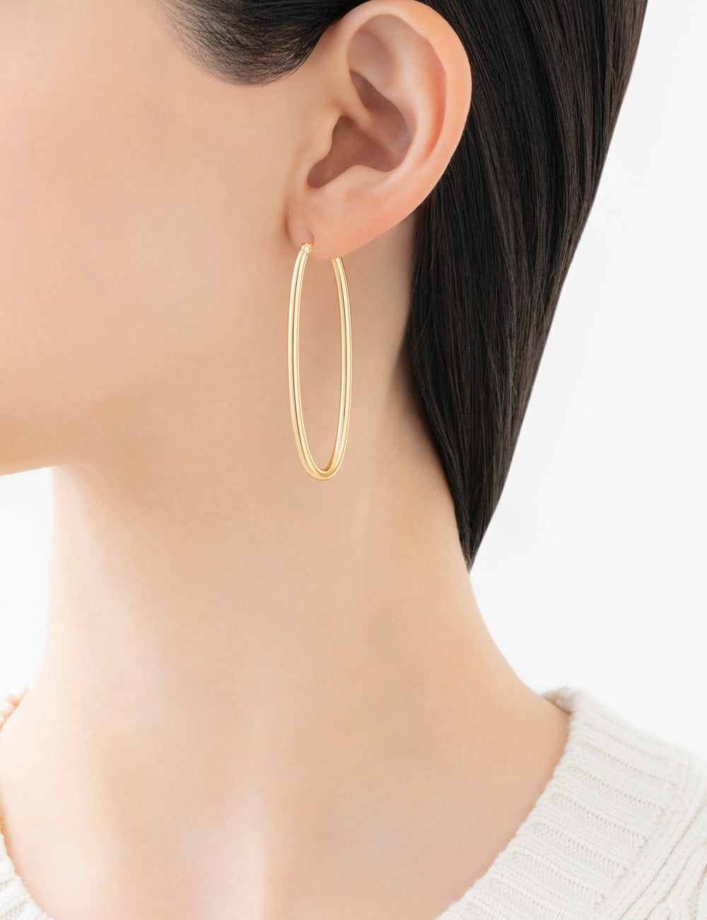 MARIHA(マリハ) Innocent Light オーバル フープピアス M (ゴールド