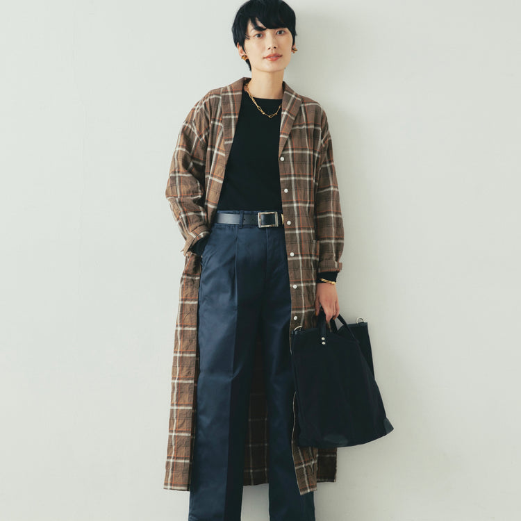 SCENE® | シーン LaLa Begin別注 ショールカラーガウンワンピース