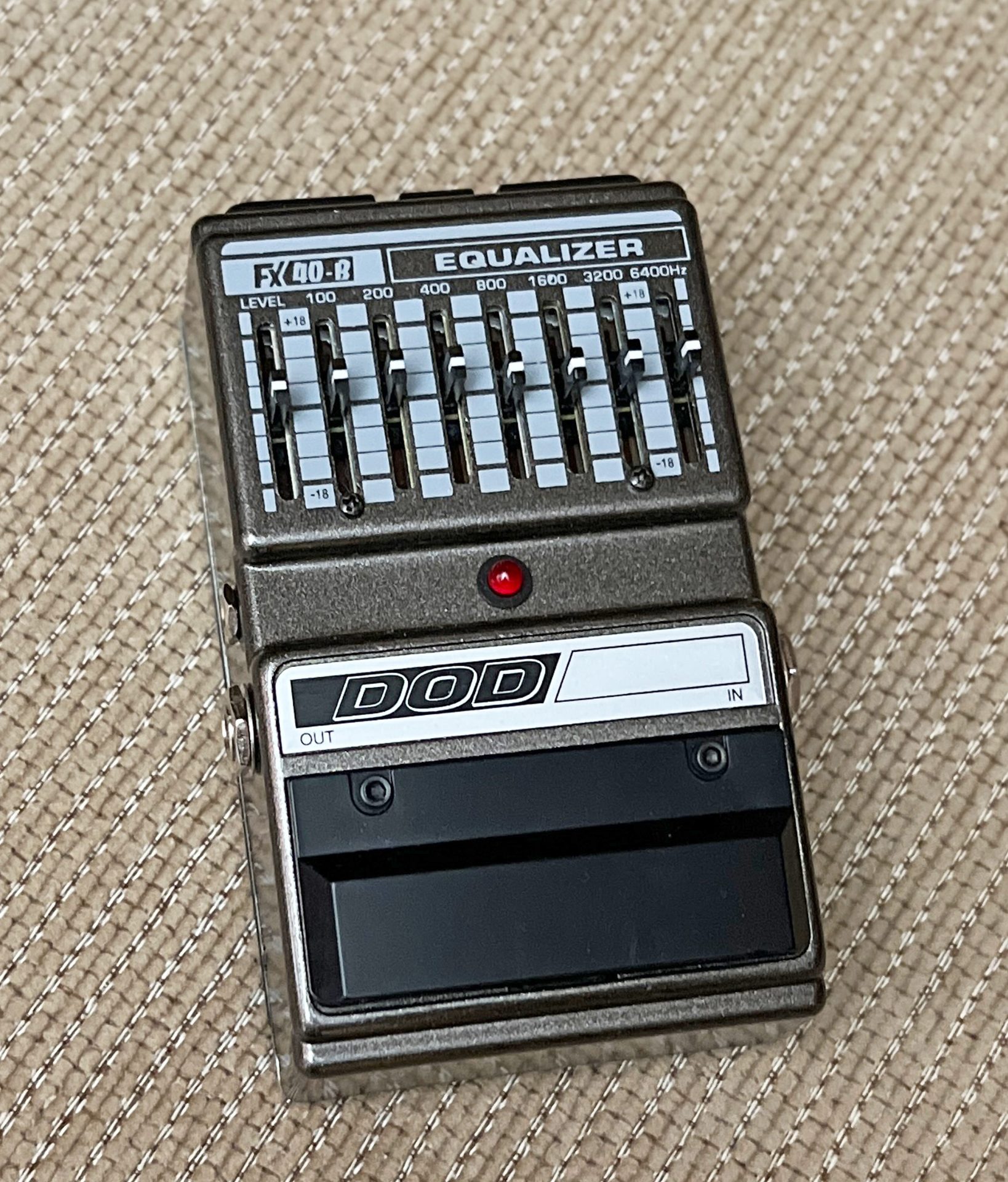 USED DOD FX40B 7-Band Graphic Equalizer Pedal w/ Box - Gray