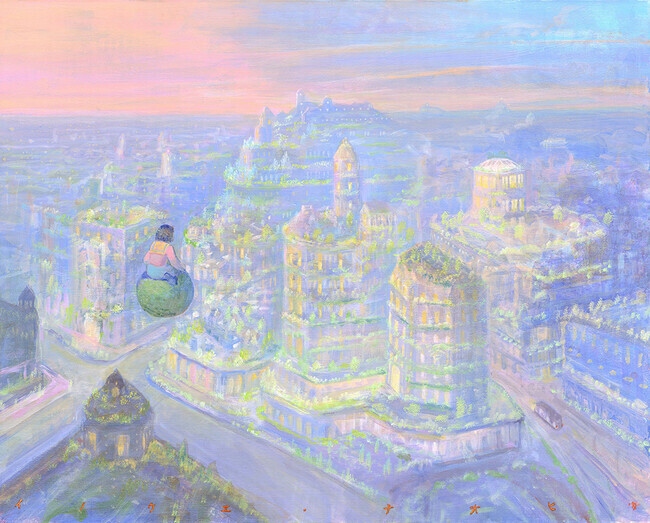 原画】井上直久 都の夕映え 原画】井上直久 都の夕映え 原画】井上直久