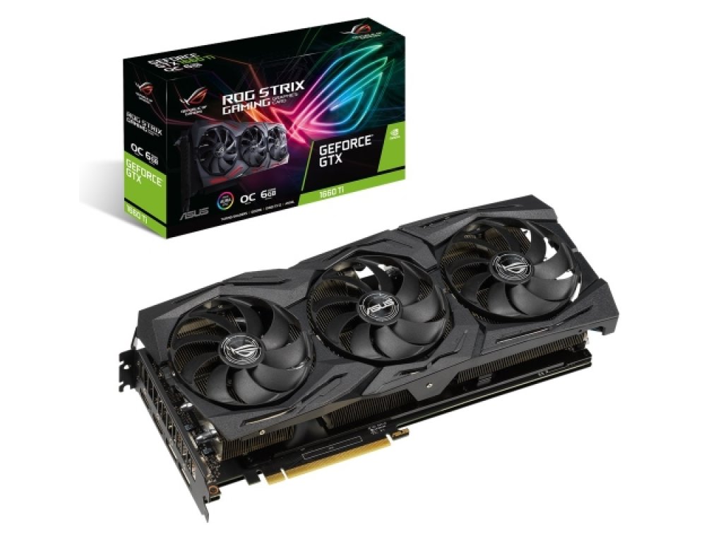 ASUS、3連ファン搭載OC仕様のGTX1660Ti搭載グラフィックカード「ROG