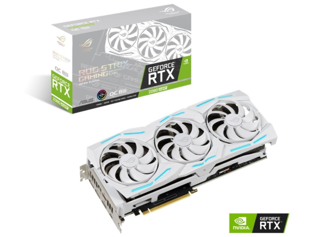 白いGEFORCE RTX 2080 SUPER搭載グラフィックカードがASUS ROGから登場