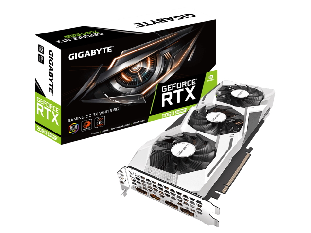 GIGABYTE GeForce RTX 2060 SUPER GAMING OC 3X WHITE 8G (rev. 2.0