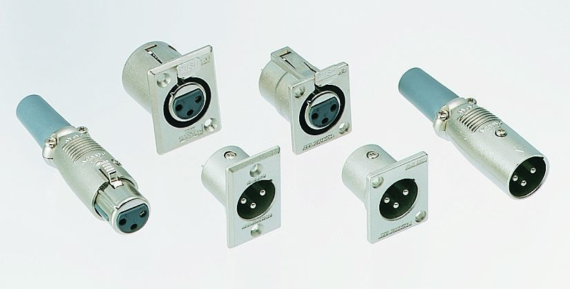 ITT Cannon XLRコネクタ 3極 ペンタイプナイフ ケーブル メス 133 V