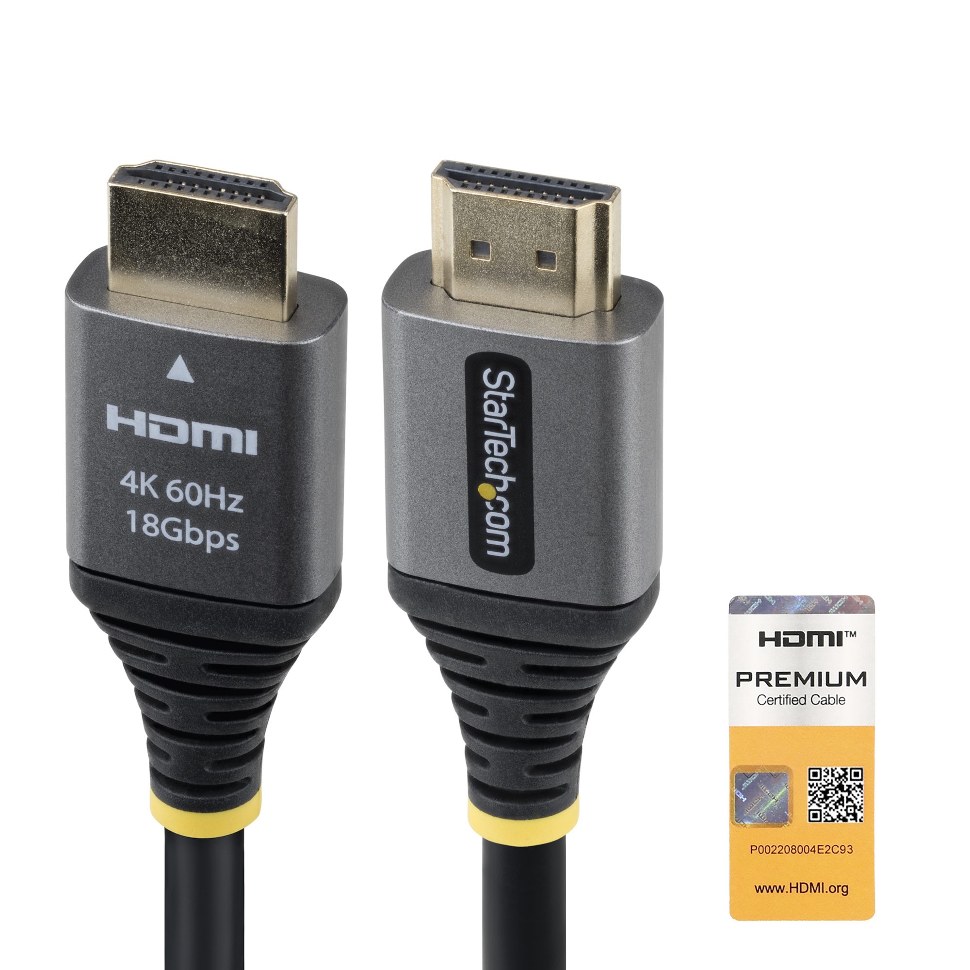 HDMI 2.0ケーブル／2m／4K60Hz／プレミアム認証／HDR10／イーサネット