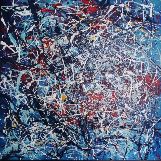 田渕眞兒 油絵 抽象画 抽象画シリーズ No.20- 田渕眞兒 油絵 抽象