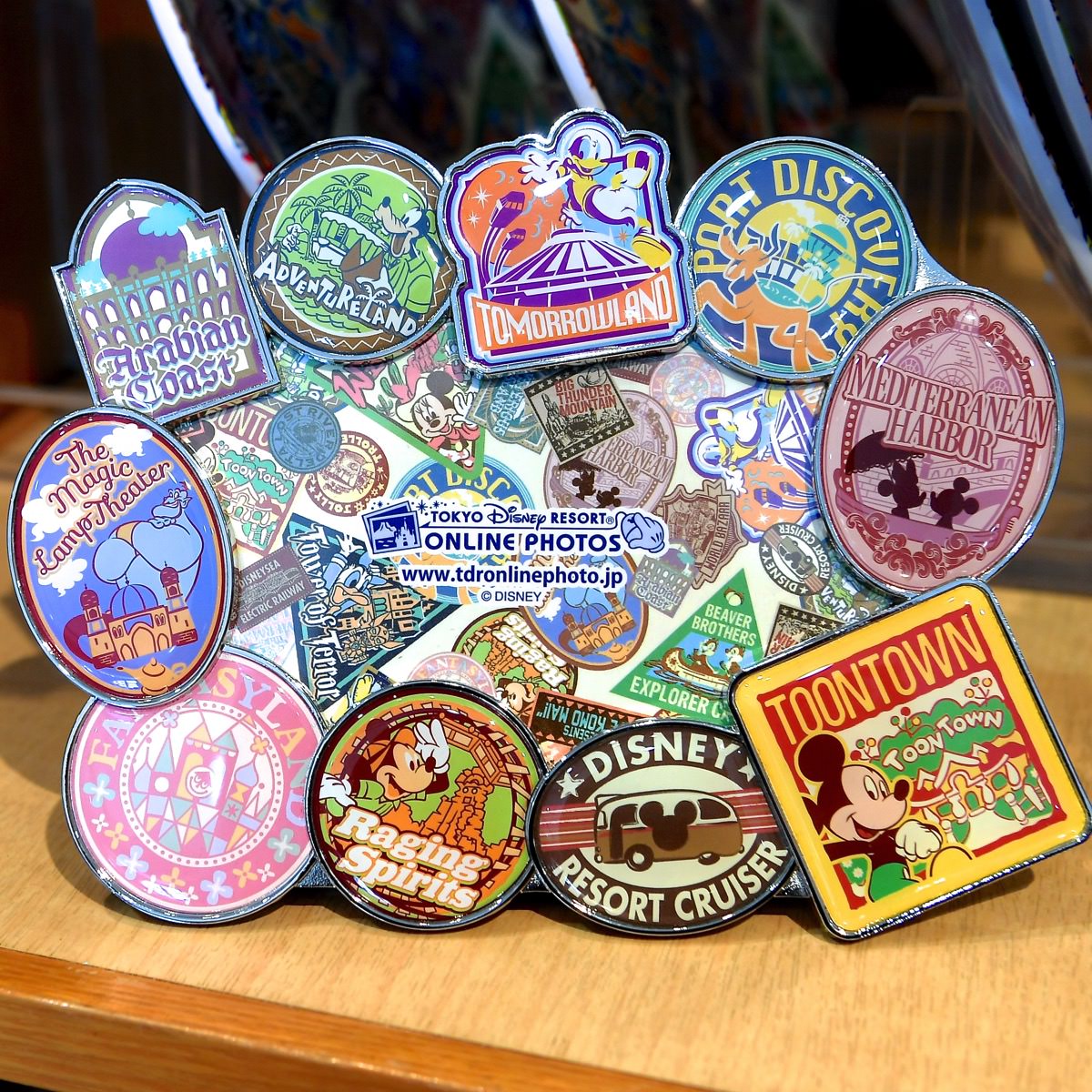 東京ディズニーリゾート ワッペン 6セット アトラクションを楽しむ