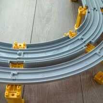 プラレール線路 アドバンス複線高架レイアウト グレー色複線ブロック