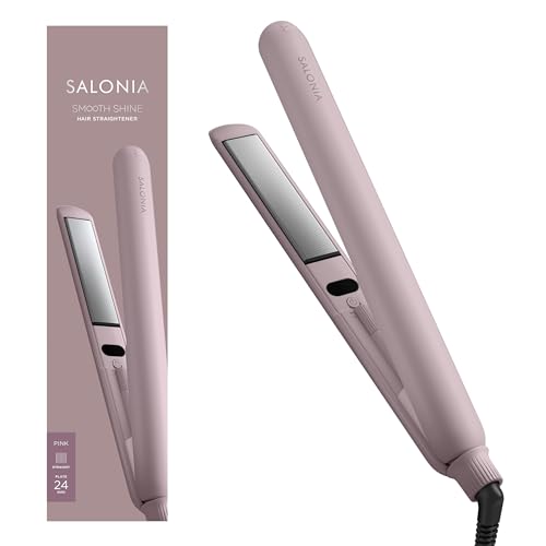 新品・未開封】SALONIA スムースシャイン ヘアアイロン グレー上位機種