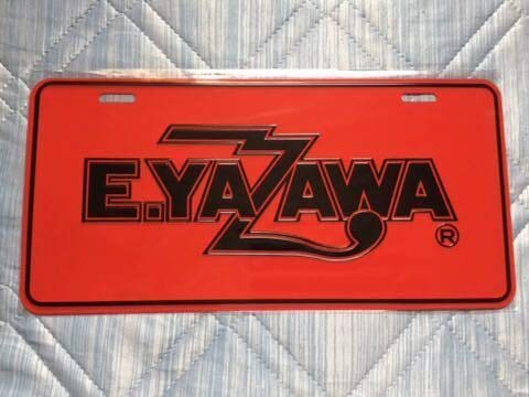 Amazon.co.jp: 矢沢永吉 E.YAZAWA ナンバープレート ロゴ レッド