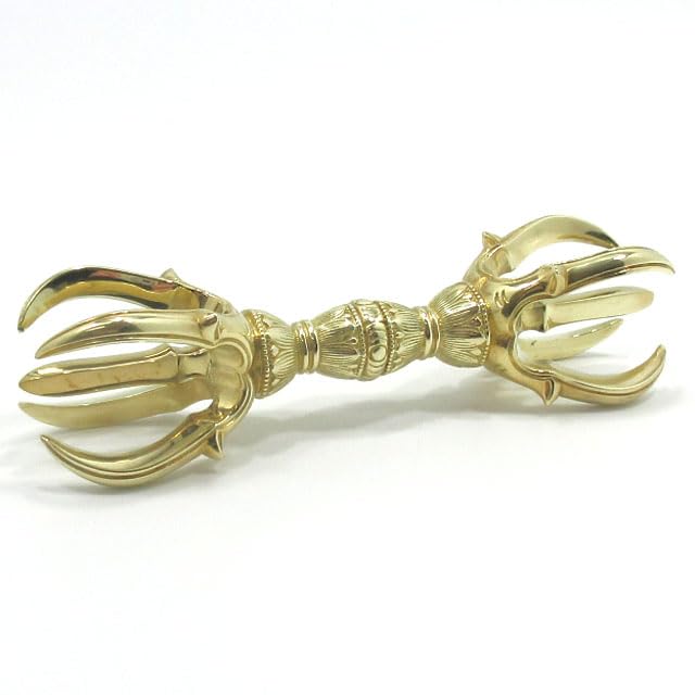 希少造形 金剛杵 三鈷杵 法具 密教 ビンテージ バジュラ 仏教美術 希少