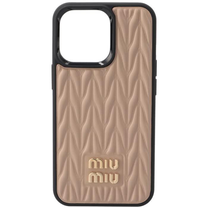 Amazon.co.jp: Miu Miu iPhone Case Leather Matelasse iPhone 13Pro