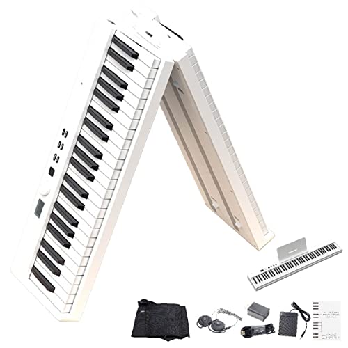 Amazon | 電子ピアノ 88鍵盤 折りたたみスリムボディ 充電可能