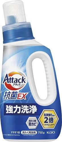 Amazon | アタック 抗菌EX部屋干し 洗濯洗剤 本体 750g | アタック