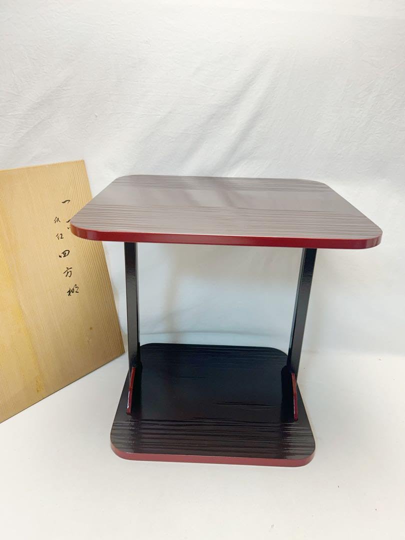 茶道具 小四方棚 小棚 即中斎好み写 溜め一閑塗 組み立て式