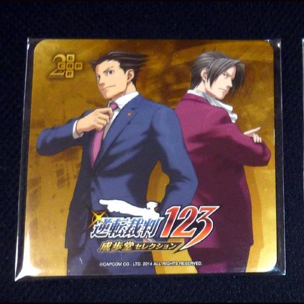 逆転裁判 コースター 10枚 成歩堂龍一 御剣 王泥喜 心音 カプコン
