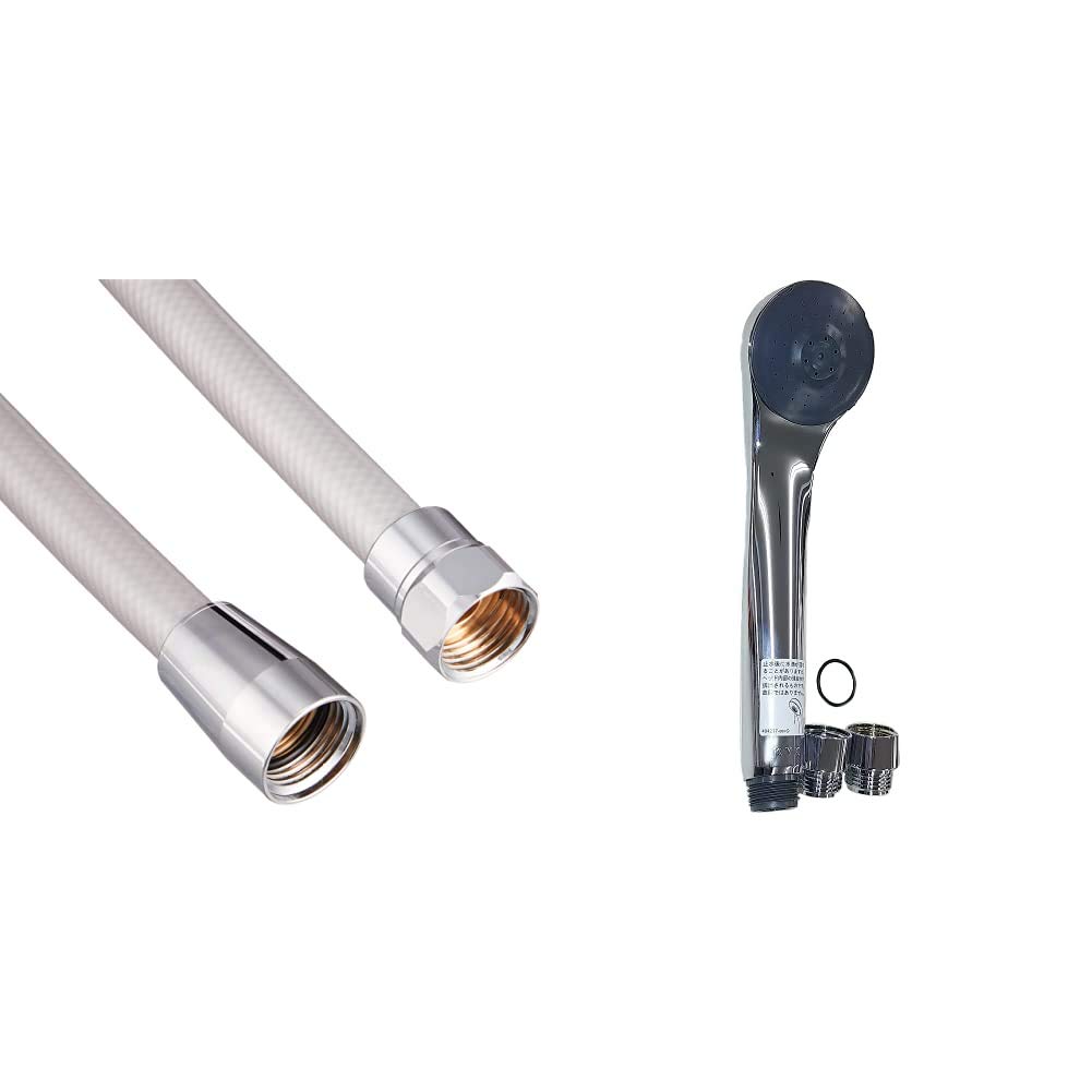 Amazon | KVK シャワーホースセットメタリック1.8M ZKF2B-180 & 節水e