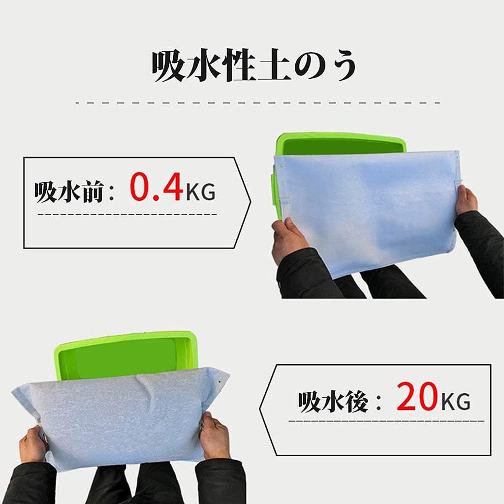 Amazon.co.jp: 【防災用品】吸水性土のう 水だけでふくらむ土を使わ