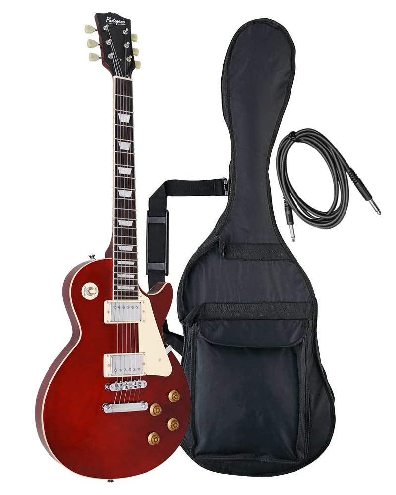 Amazon.co.jp: PhotoGenic エレキギター LPタイプ LP-260/WR ワイン