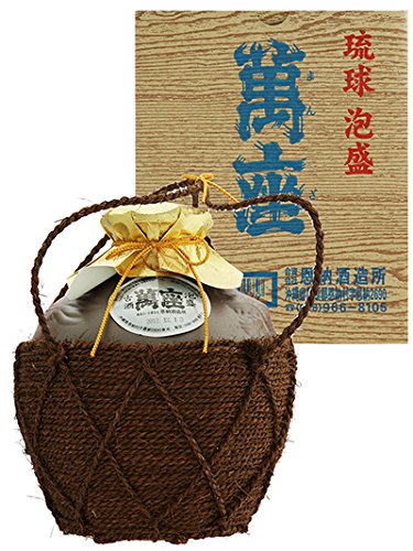 Amazon.co.jp: 泡盛 萬座 古酒 5合シュロ巻壺40度 900ml (資)恩納酒造