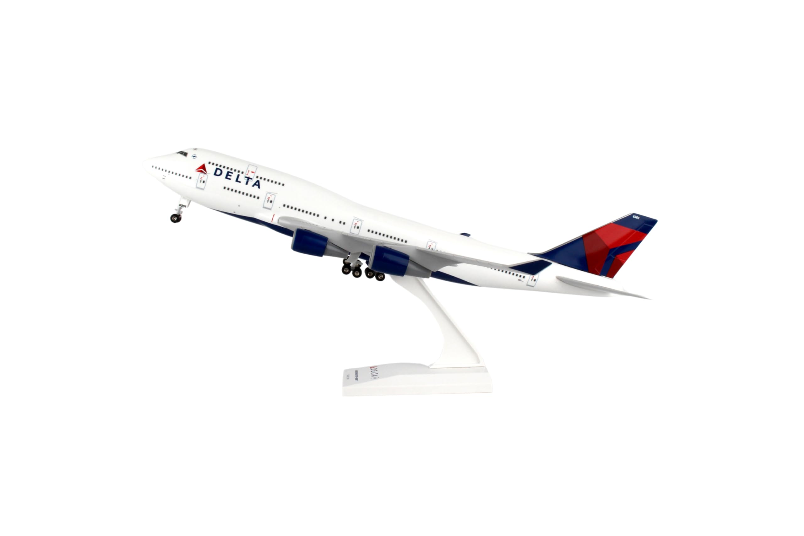 Daron Skymarks Delta 747-400 Airplane Model Building Kit with Gear