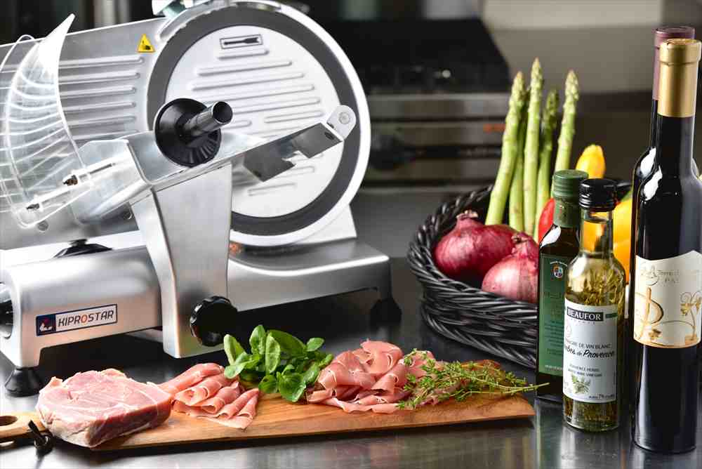 Amazon | 業務用 ミートスライサー 電動 肉スライサー【回転刃220mm