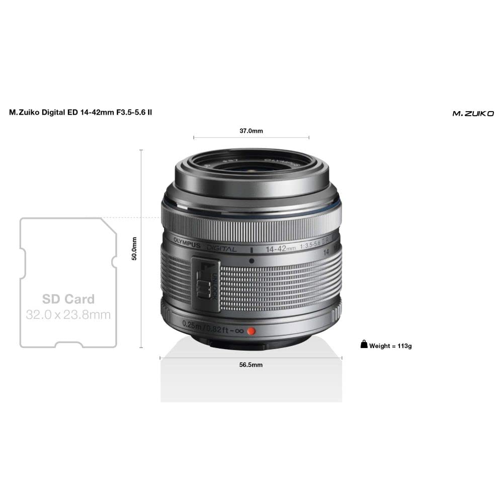 Olympus M.Zuiko Objectif Digital 14-42mm F3.5-5.6 II R, Zoom