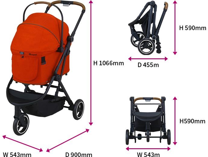 Amazon.co.jp: コンビ コムペット ルルテイル キャリー キラウエア