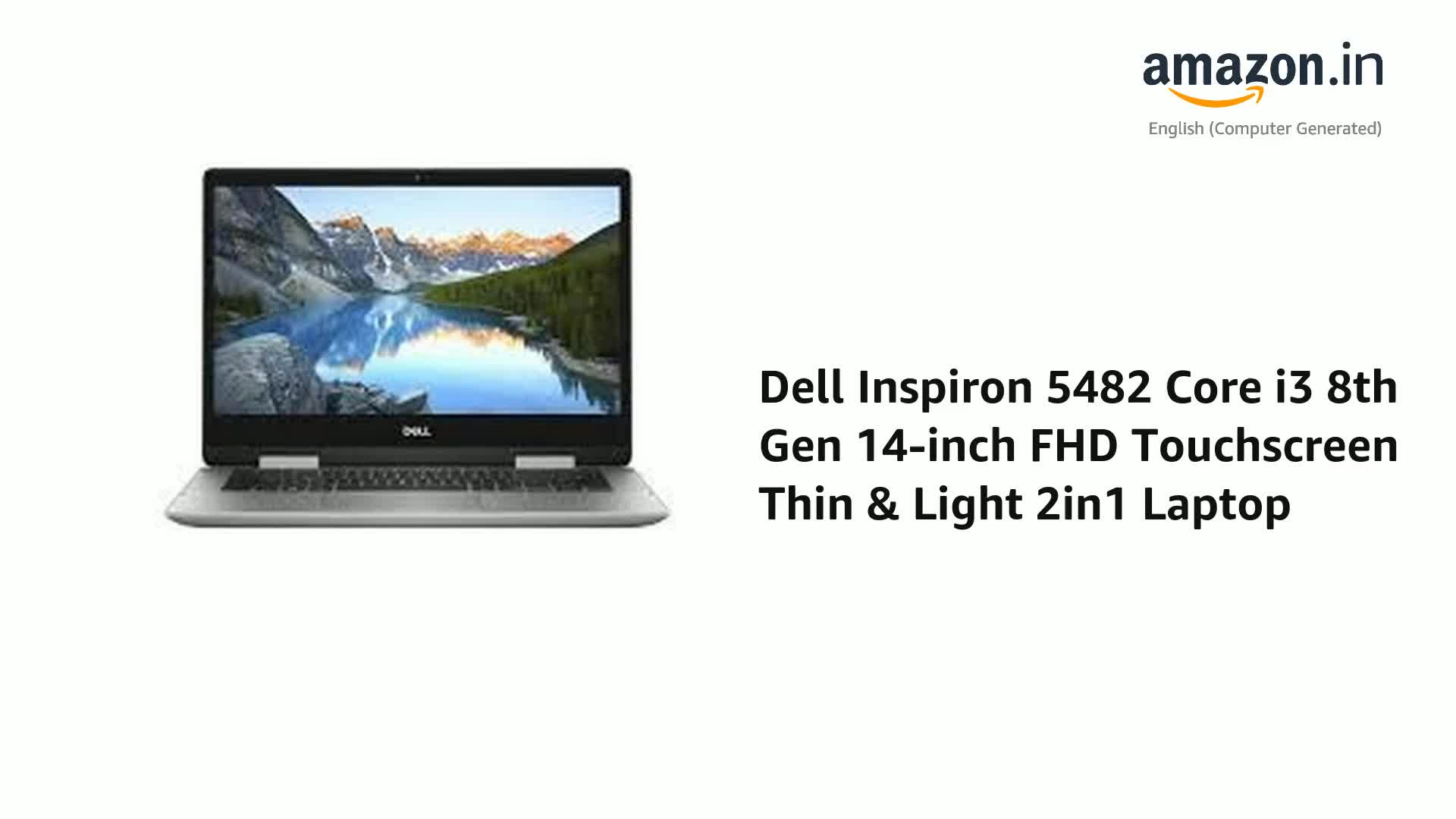 Dell Inspiron 5482 Core i3 8th Gen 14-inch FHD Touchscreen Thin