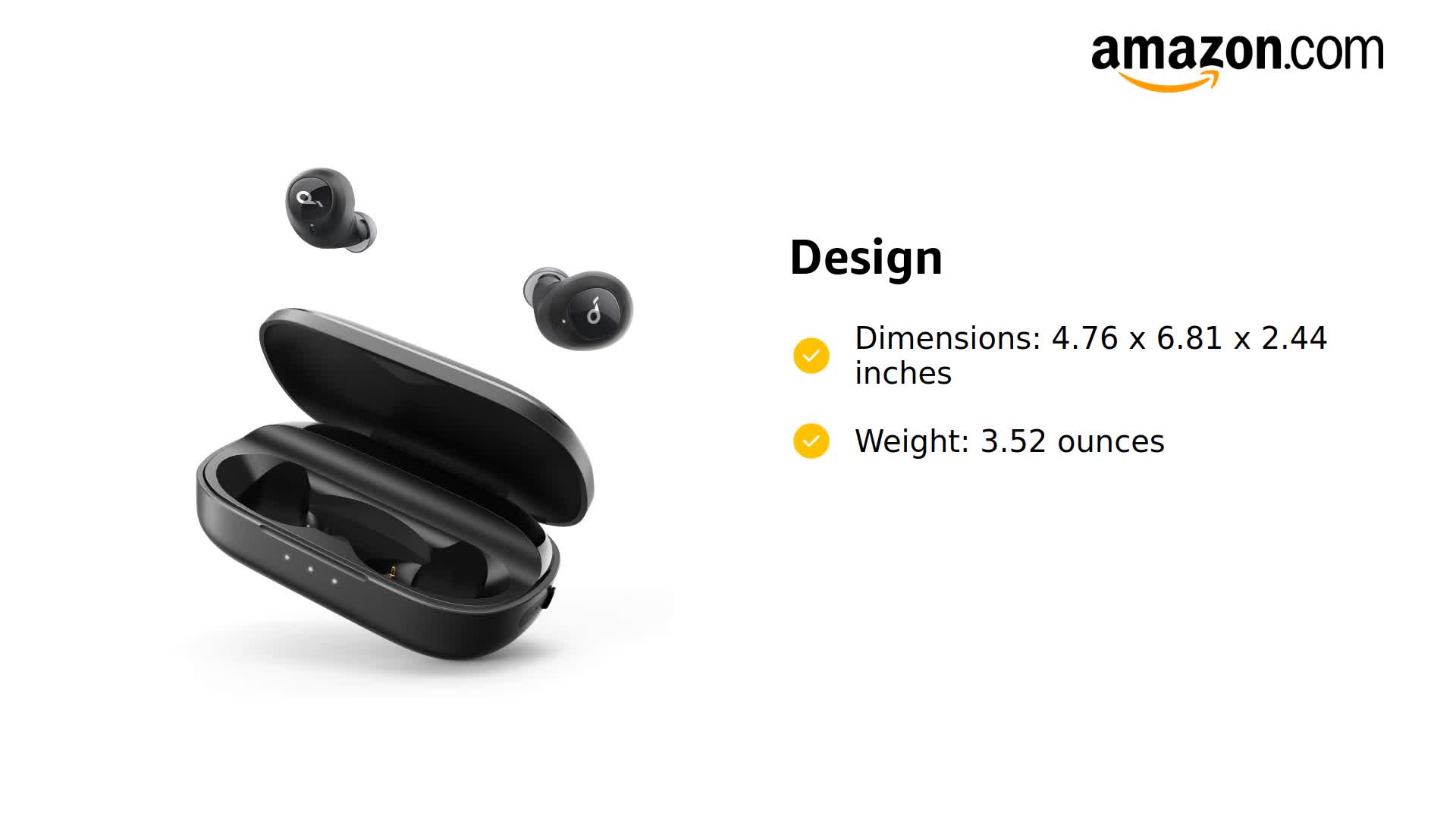 Amazon.com: Soundcore Liberty True Wireless Earbuds, 100 Hour