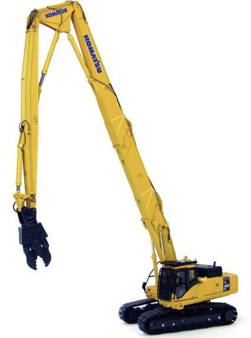 コマツ ロングアーム 重機解体機 KOMATSU PC450 1/50スケール