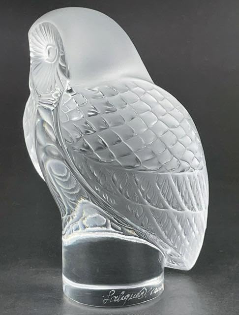 CRISTAL LALIQUE PARIS ラリック フクロウ ペーパーウェイト CRISTAL