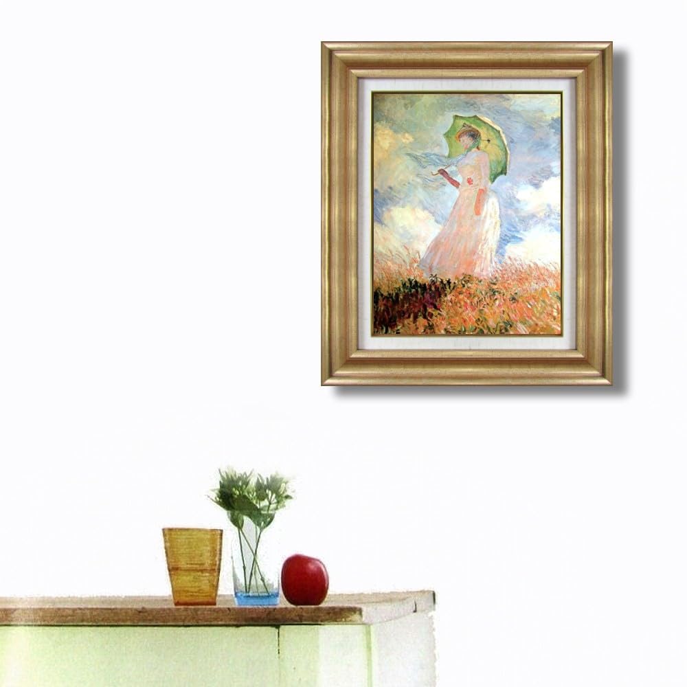 印象派 女性肖像画 金色フレームロネ ヘレーネ・クリムトの肖像